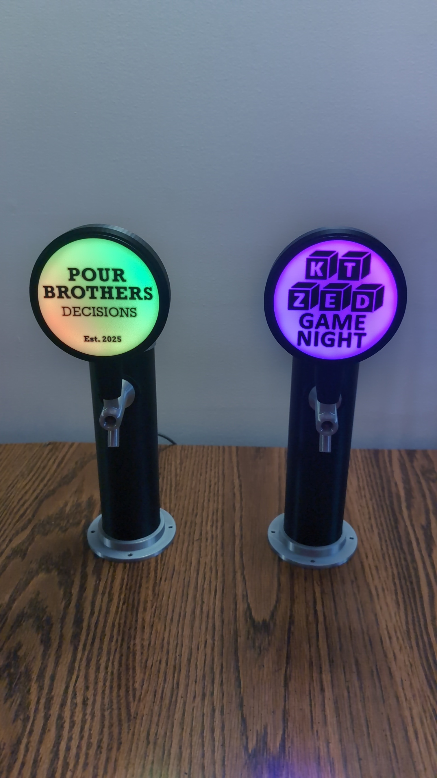 LED tap handles